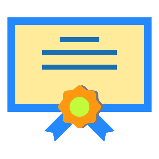 certificado icono gratis