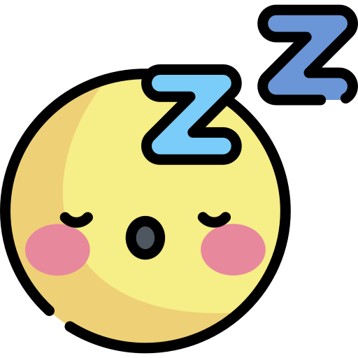 Sleeping Kawaii Lineal color icon