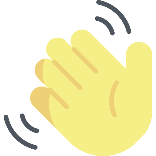 Waving hand - Free gestures icons