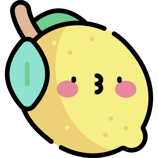 Lemon Kawaii Lineal color icon