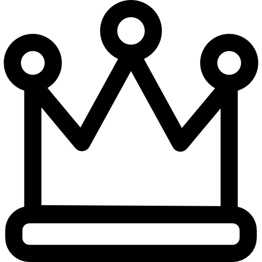 Crown Basic Rounded Lineal icon