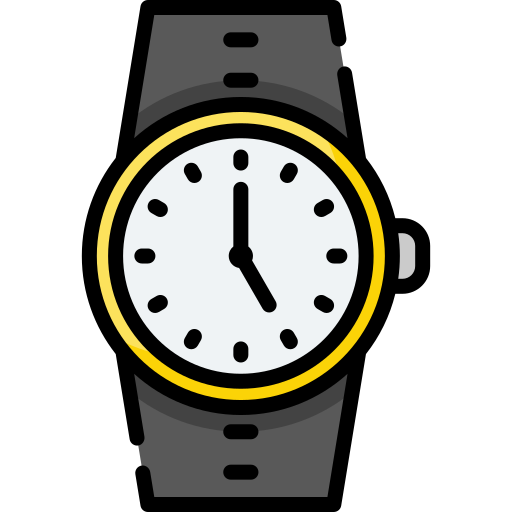 reloj de pulsera icono gratis