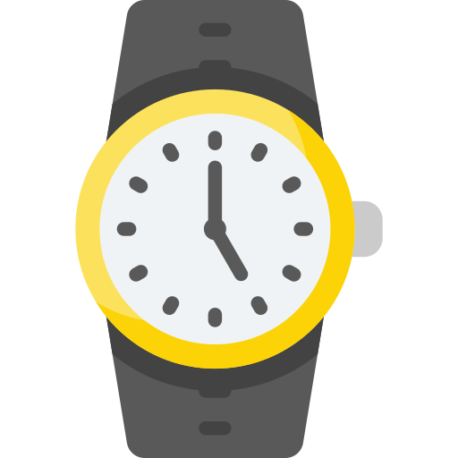 reloj de pulsera icono gratis