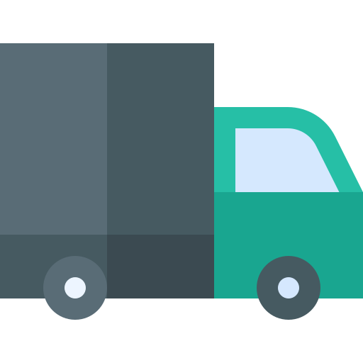 Truck Basic Straight Flat icon