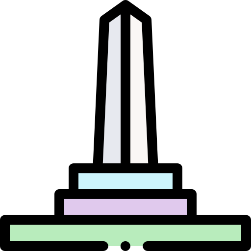 Obelisk Detailed Rounded Lineal color icon