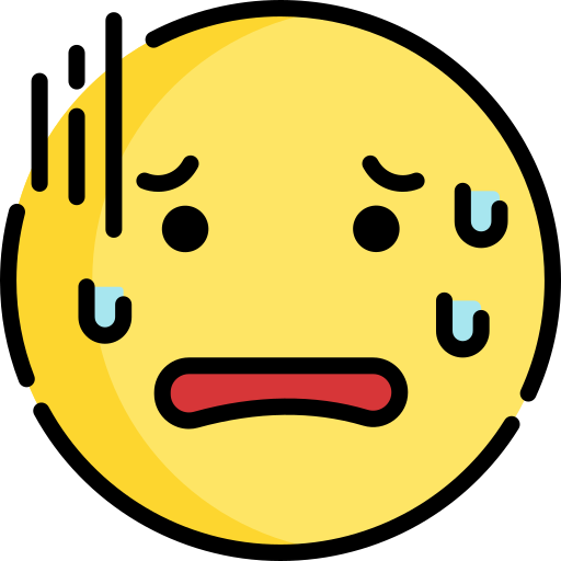 Scared Emoticon Yellow Color 14033552 PNG