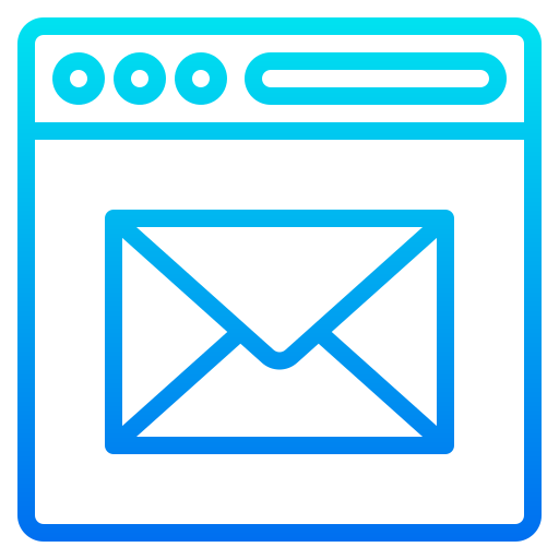 Mail srip Gradient icon