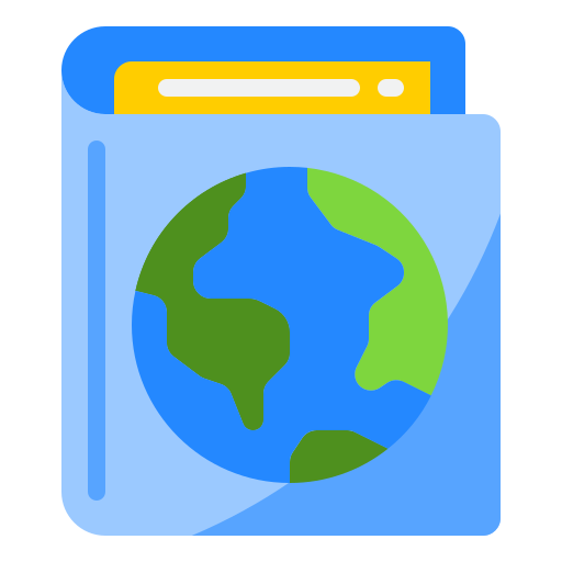 libro de mapas icono gratis