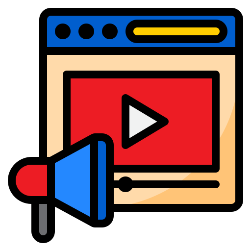 Video marketing - Free marketing icons