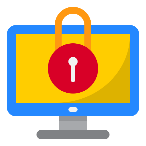 la seguridad cibernética icono gratis
