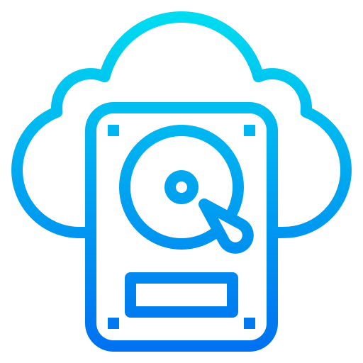 base de datos en la nube icono gratis