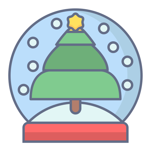 Snow globe Generic Outline Color icon