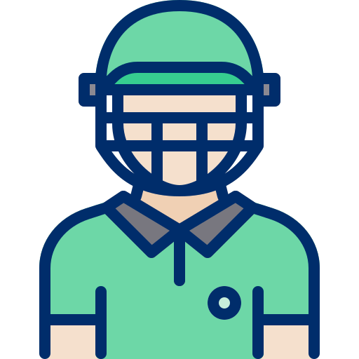 jugador de cricket icono gratis