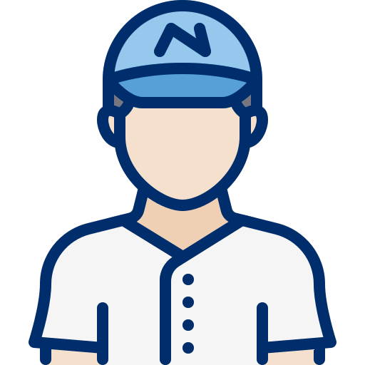 jugador de baseball icono gratis