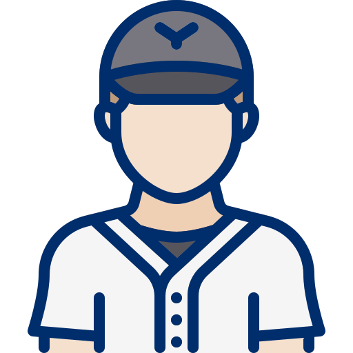 Baseball player Berkahicon Lineal Color icon