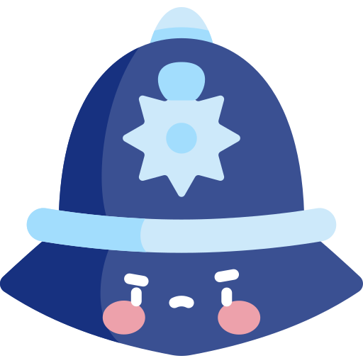 sombrero de policía icono gratis