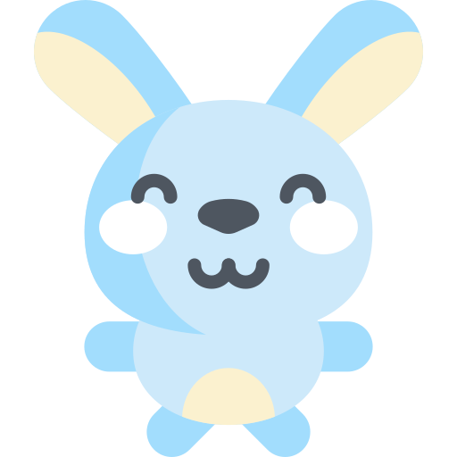 Rabbit Kawaii Flat icon