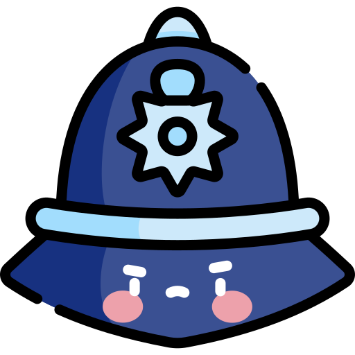 sombrero de policía icono gratis