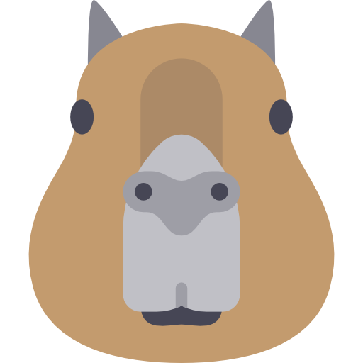 Cabeça de capivara - ícones de animais grátis