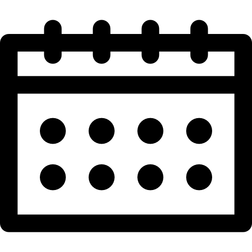 Calendar Basic Rounded Lineal icon