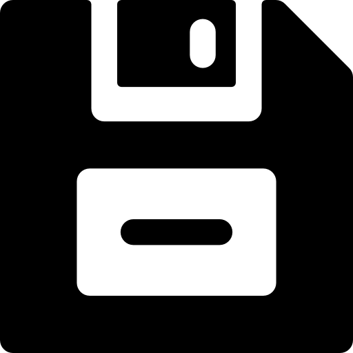 Diskette Basic Rounded Filled icon