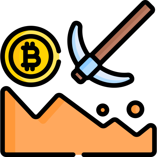 minería bitcoin icono gratis