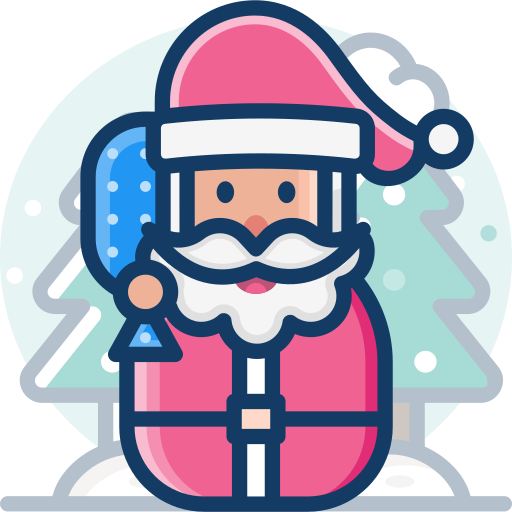 papá noel icono gratis