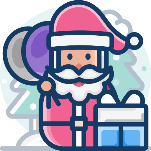 papá noel icono gratis