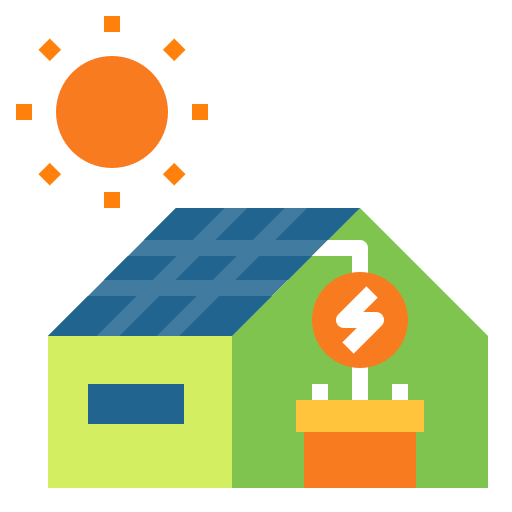 Icono de Casa solar Generic Flat