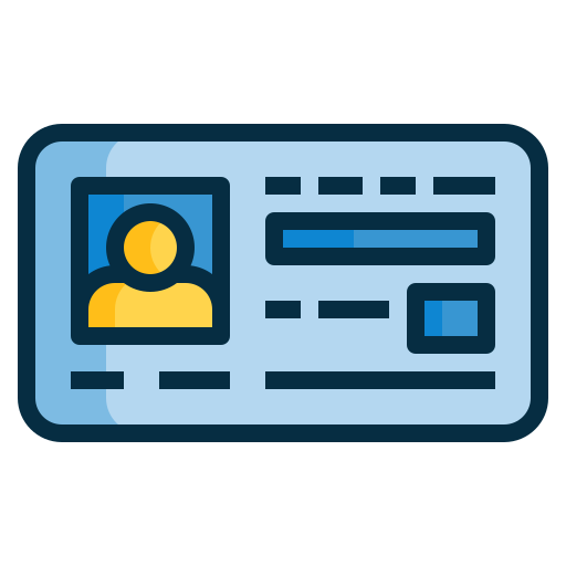 tarjeta de identificación icono gratis