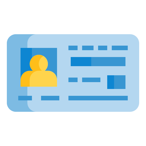 tarjeta de identificación icono gratis