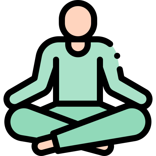 Meditation Detailed Rounded Lineal color icon