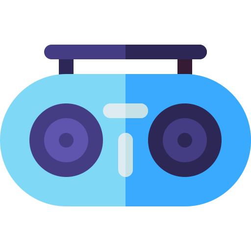 Boombox Basic Rounded Flat icon