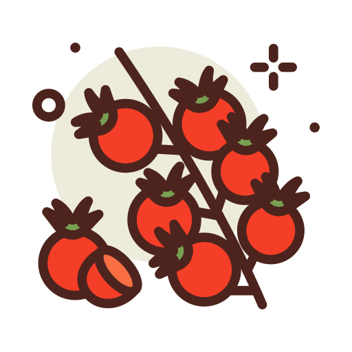 tomate cherry icono gratis