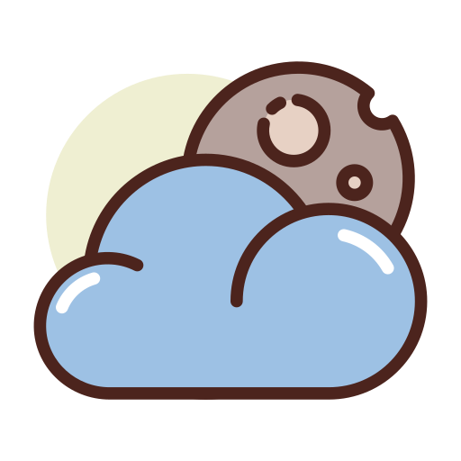 Cloudy night free icon Cloudy night free icon
