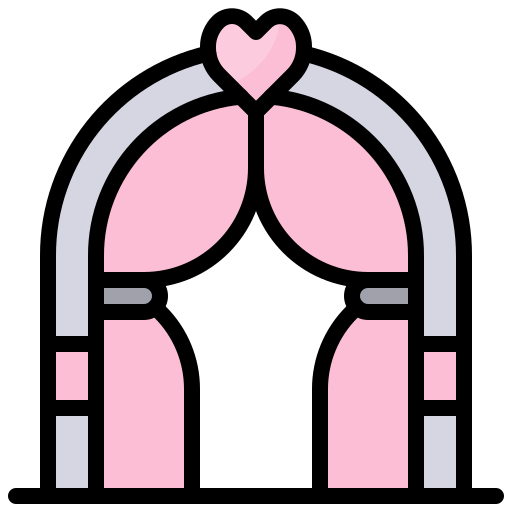 arco de la boda icono gratis