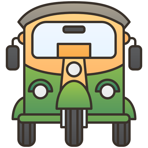 Tuktuk Amethys Design Lineal Color Icon