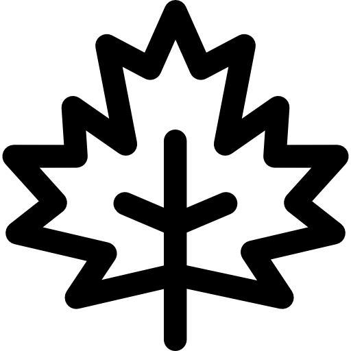 Maple leaf Basic Rounded Lineal icon