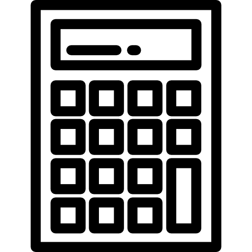 Calculator Detailed Rounded Lineal icon