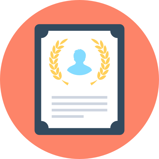 Certificate free icon Certificate free icon