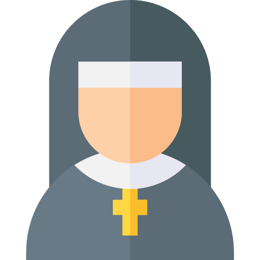 Nun Basic Straight Flat icon