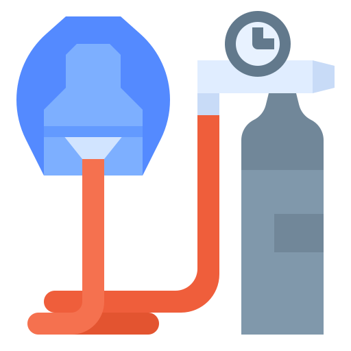 Oxygen mask free icon