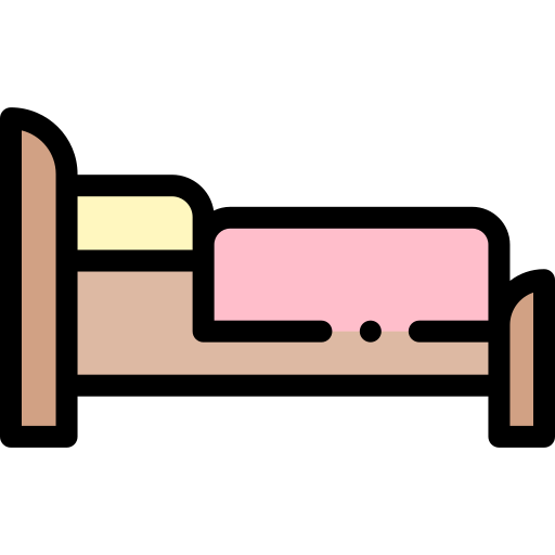 cama individual icono gratis