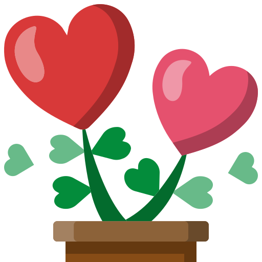 planta de amor icono gratis