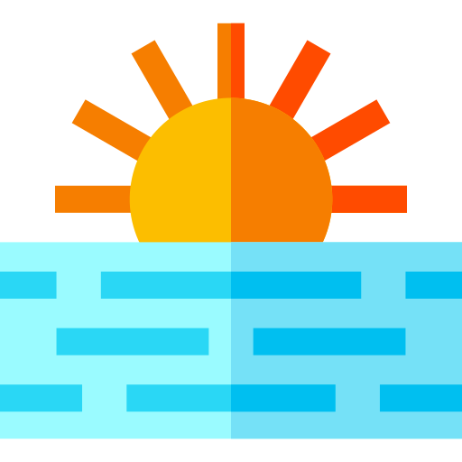 puesta de sol icono gratis