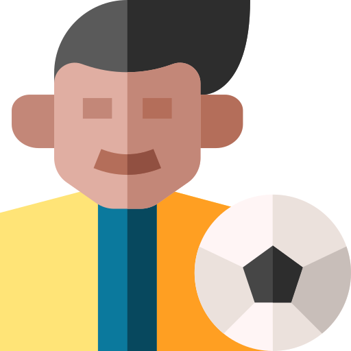 jugador de fútbol icono gratis