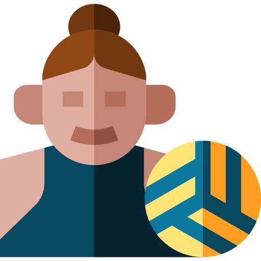 jugador de voleibol icono gratis