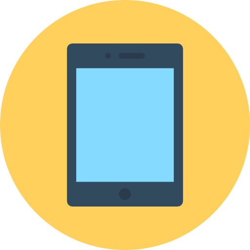 Tablet Flat Color Circular icon