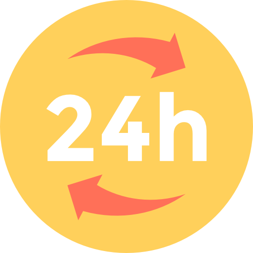 24 시간 무료 아이콘