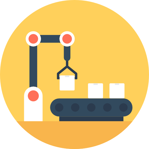 Industrial robot free icon Industrial robot free icon